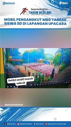 Ngeri! Mobil Pengangkut MBG Tabrak Siswa SD di Lapangan Upacara, Diduga Hilang Kendali