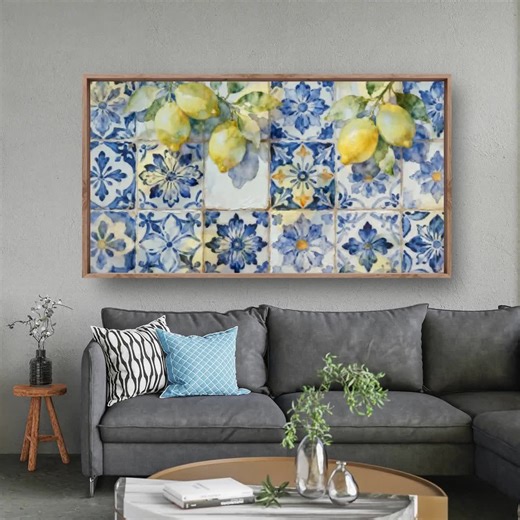 Lemon Lover TV Art Set of 15: Mediterranean Kitchen Wall Decor (digital Download) - Etsy