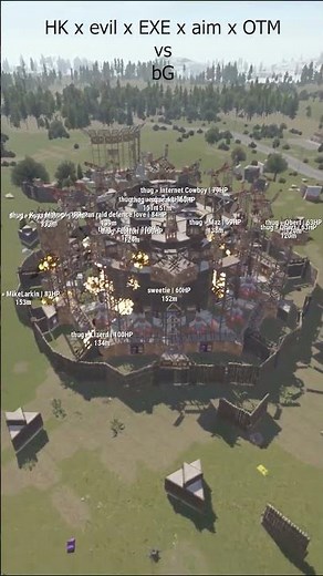 When over 80 people Raid on 800 POP SERVER VITAL #rust #rustpvp #rustraid #rustmobile #rusty
