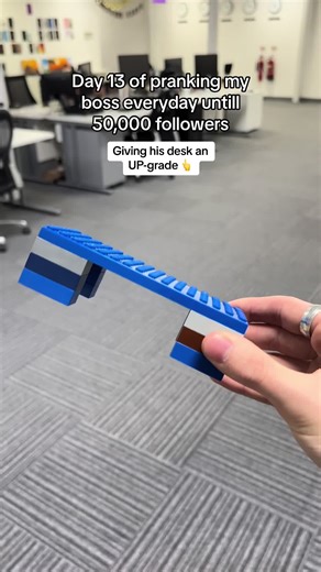 Office Pranks: Day 13 - Upgrading Boss's Desk 🙌
