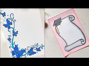 Floral design | front/cover page design | Easy Floral/Project design | assignment/Notebook Design