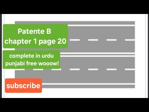Patente B in urdu punjabi chapter 1 page 20 #webpatente #patentebinurdu #quizpatente #patentetheory