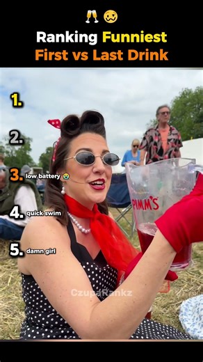 Ranking Funniest First vs Last Drink🥂🥴 #shorts #funny