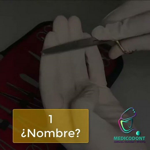 Instrumental quirúrgico básico ¿Te sabes el nombre de estas pinzas?