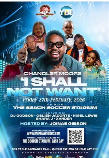 #TUNEIN 🎙️Tomorrow, February 20th 2026, Dr. Sherice Ferguson and the ZNS Remote Team will be live at the Beach Soccer Stadium! Tune in to Inspiration 107.FM! ⏱️2PM - 4PM Stop by to get all the details and grab your tickets for the Chandler Moore concert — a night of praise and worship you won’t want to miss, happening Friday, February 27th, 2026.🎟️✨ #inspiration1079fm #ZNSnetwork #Chandlermoore #fyp
