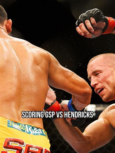 Scoring GSP VS HENDRICKS #ufc #mma #georgesaintpierre #combat #boxe