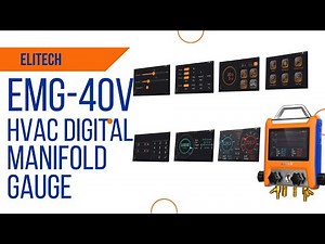 "Revolutionize Your HVAC Work with Elitech EMG40 Digital Gauges!"