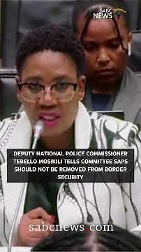 Ad Hoc Committee continues with Deputy National Police Commissioner Tebello Mosikili #sabcnews
