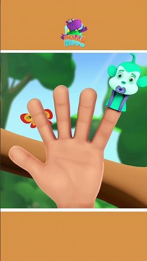 🐵🖐️Affe Finger Familie🖐️🐵 | HooplaKidz Deutsch #shorts #kinderlieder
