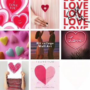 Love Red Aesthetic Wall Collage Kit | Love Red Room Decor Prints | Girly Wall Art Printable Kit/digital Download 80 PCS - Etsy UK