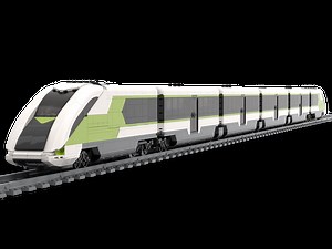 LEGO MOC-121759 Sleek Express Train 8 -wide (City > Trains 2022)