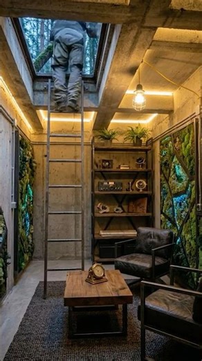 Hidden Forest Bunker Build 🌲 (ASMR Timelapse)