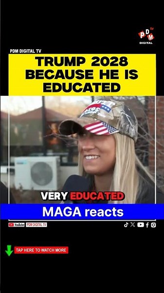 Trump 2028 Because He’s Educated’ – MAGA Supporters React to 2028 Debate #trump #cnn