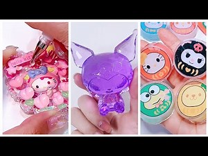 Cute Sanrio Crafts Diy ideas💜How to make Kuromi toys at home💙kawaii Unboxing #cindyasmr