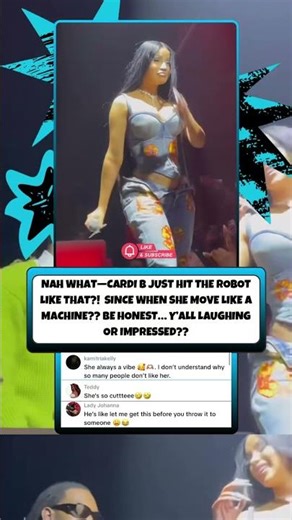 Cardi really turned into a whole robot 😂🤖 #cardib #bardigang #barbz #music #rap