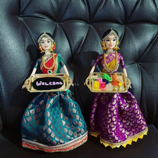 Vibrant Indian Dolls for Entryway Welcome – Handmade Cultural Keepsake (price of a Single Doll) - Etsy