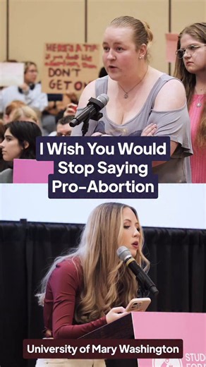 Stop calling yourself “pro-choice.” Pro-choice is a lie, babies never choose to die. You’re pro-abortion.