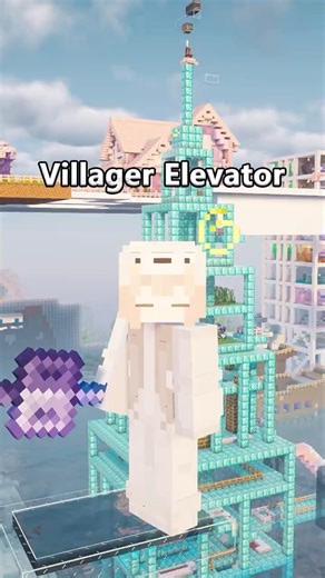Villager Elevator #shorts #meme #minecraft