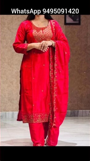 ❤️🏵️ Chinon fabric churidar 🏵️❤️