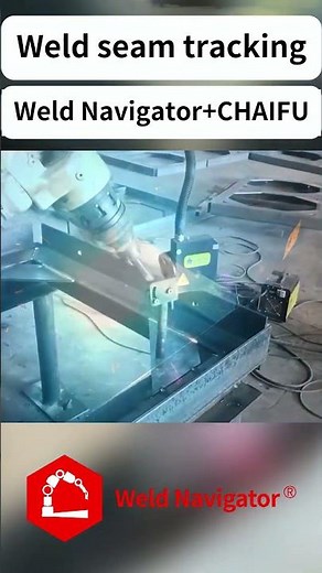 Weld Navigator® laser vision seam tracking system for CHAIFU Robot in Iron Frame Welding Automation