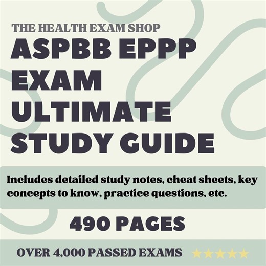 EPPP Exam Ultimate Study Guide | Detailed Notes, Practice Questions, Top Concepts, Cheat Sheet & More - Etsy Canada
