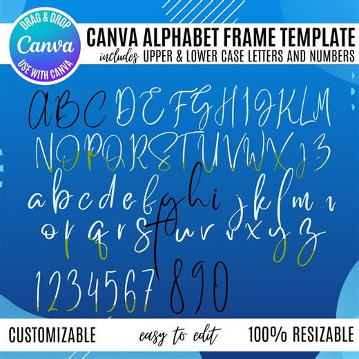 Fancy Alphabet Canva Bundle, Canva Letter Clipart (digital Download), Upper and Lowercase Letters, Elegant Canva Script Alphabet and Numbers - Etsy Canada