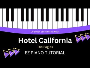 Hotel California || The Eagles - Easy Chord/Melody Piano TUTORIAL by Guy Faux.