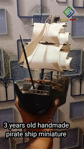 Pirate ship miniature diy #pirateship #cinematic #short