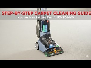How to Use Hoover Max Extract Dual V Carpet Washer F7452900 | Deep Cleaning Tutorial