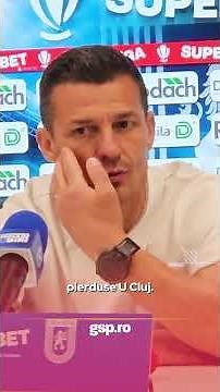 Gâlcă, conclusions after Craiova - Rapid 1-0: "It was a balanced match, we had the big chances"