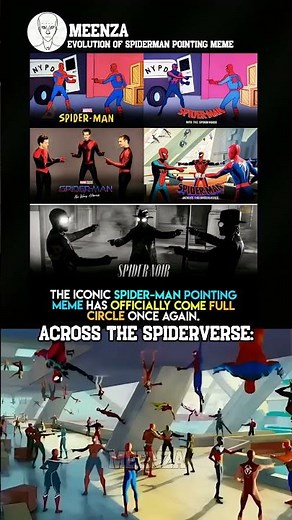 Evolution Of Spiderman Pointing Meme #shorts