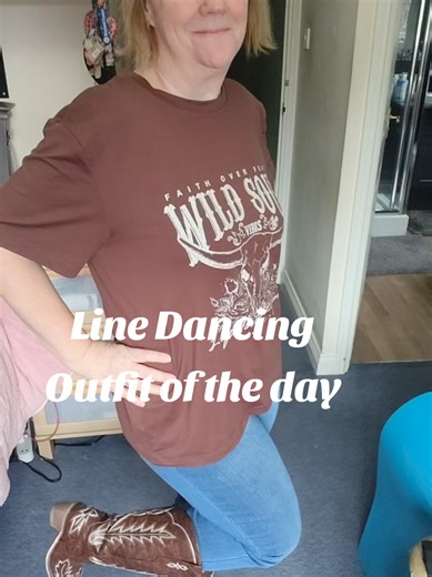 This is my go‑to outfit for line‑dance classes now — the 3‑pack of country‑style tops gives you an easy mix‑and‑match option, Halara Bootcut Jeans keep everything comfy and flattering, and the wide‑calf cowboy boots mean I can actually move (and stomp!) without discomfort. It’s comfy, cute and totally line‑dance‑ready. 🤠✨ Would you wear this for classes or just as a weekend outfit? #tiktokmademebuyit #linedanceoutfit #halarahaul #cowboyboots #fashionfinds
