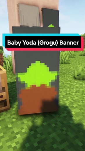 Baby Yoda Banner to match your Mandalorian Banner #Minecraft #minecraftbanners #minecrafttutorial #minecraftbuilding #minecrafttips #shadowroxee