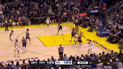 Two-Point/Three-Point Field Goal: Nuggets @ Warriors