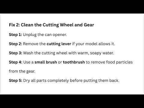 How to Fix Hamilton Beach Can Opener Problems – Motor, Gear & Lid Lift Issues Solved