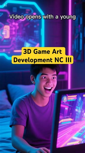 3D Game Art Development NC III #ytshorts #technology