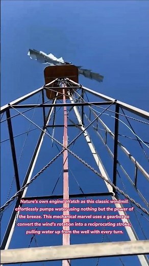 Infinite Water! 🌬️💧 The Genius of Windmill-Powered Pumps #wind #water #power #energy #tools #how