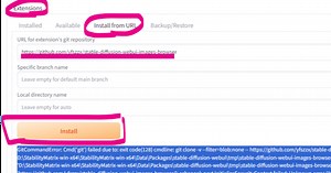 Stability Matrix で extentions のインストール時にエラーする場合の解決方法+オススメ機能拡張いくつか