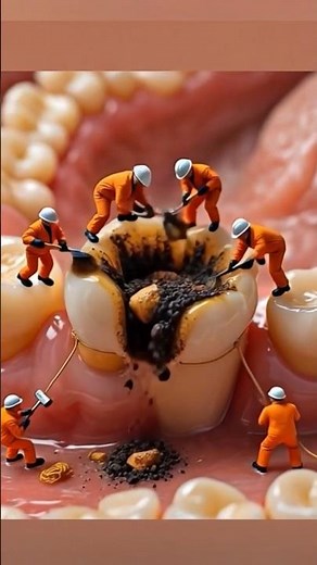 How Tooth Decay Is Cleaned and Fixed Step by Step #education #science #3danimation #shorts