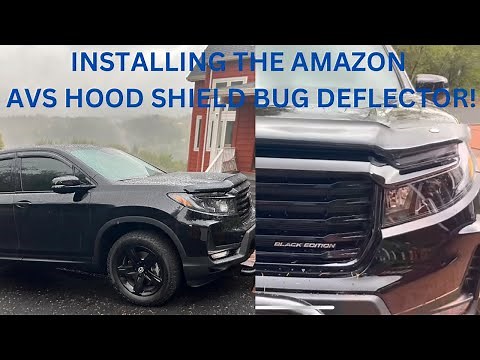 Full Install AVS bug deflector shield Hood protection, 2023 Honda Ridgeline. Easy DIY!