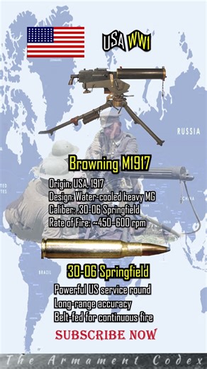 🇺🇸 USA — Browning M1917#shorts #history #subscribe #usa #army #militarytech