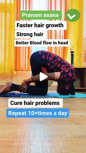 Shivam ahlawat on Instagram: "Best and easy Asana for hair problems ✅ Best alternative asana of Sirshasana - sarvangasana Breathing: Inhale in vajrasana and while raising the buttocks. Exhale while lowering the head to the floor. Hold the breath in the final position or breathe normally if remaining in the position for more than a few seconds. Awareness: Physical - on the synchronisation of breathing with the physical movement, the increased blood flow to the brain or on the crown of the head in