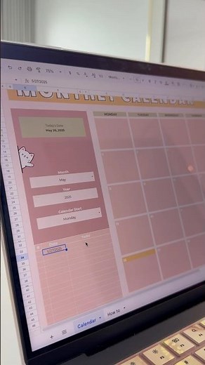 Dynamic Monthly calendar (Free Tutorial) #spreadsheetmagic #freetemplate #googlesheetstutorial