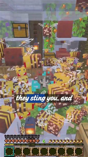 Minecraft bees when they get angry…- 20 Min Adventures
