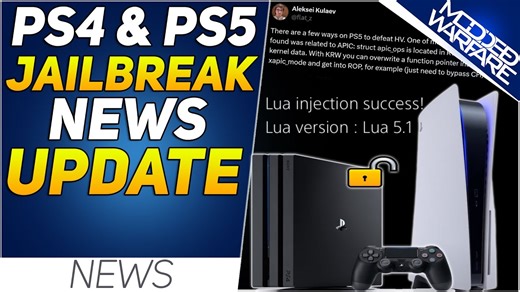PS4/PS5 Jailbreak News: Another Hypervisor Defeat method?, Lua execution from save file & More! @MODDEDWARFARE