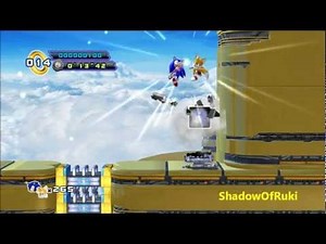 [Old] Sonic 4: Episode 2 - Sky Fortress Zone Act 2 Speedrun: 01'23''16 (without Team-Roll)