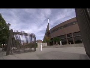 Exteriors from outside Natalie Cole's funeral