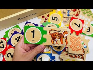 Learn Counting with Number Puzzle Cards | Educational Video for Toddlers & Kids