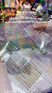 25K views · 519 reactions | 3500pcs Sticker may free binder at tweezer pa!﫰✨ #stickers | Kittycrafty | Facebook