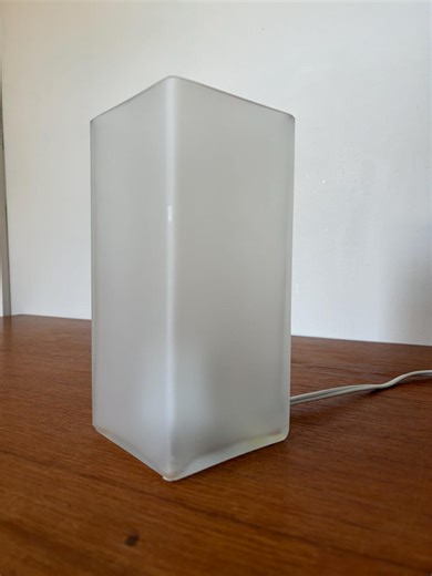 Ikea Grönö Frosted Glass Table Lamp - Rectangular Prism - Vintage IKEA - Etsy UK